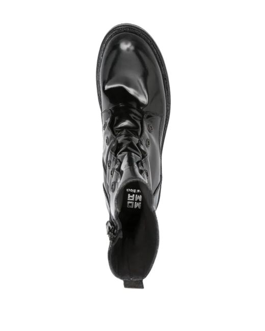 Moma Black Distressed Boots