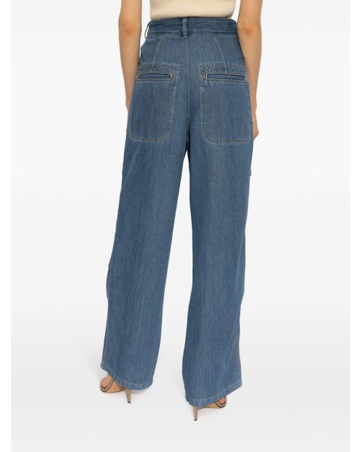 Isabel Marant Jolande Straight Jeans in het Blue