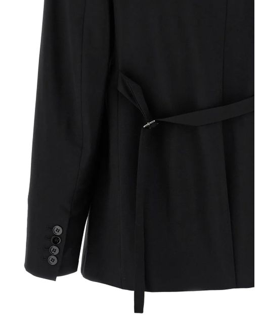 Blazer Con Revers A Lancia di Nensi Dojaka in Black