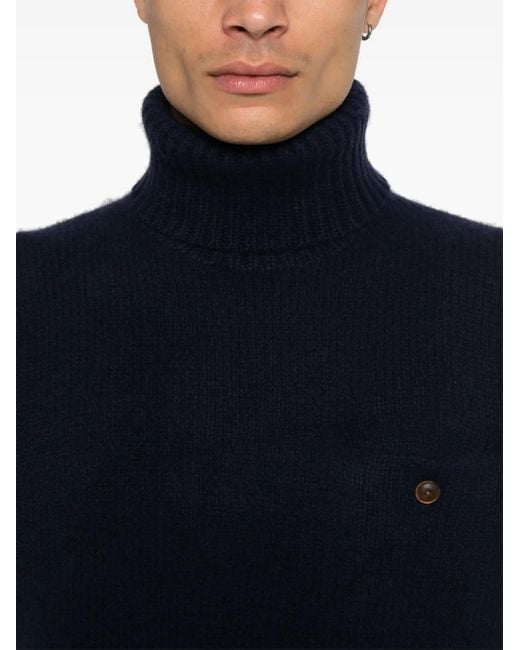 Polo Ralph Lauren Blue Roll-Neck Sweater for men