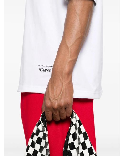 メンズ Comme des Garçons コットン Tシャツ White