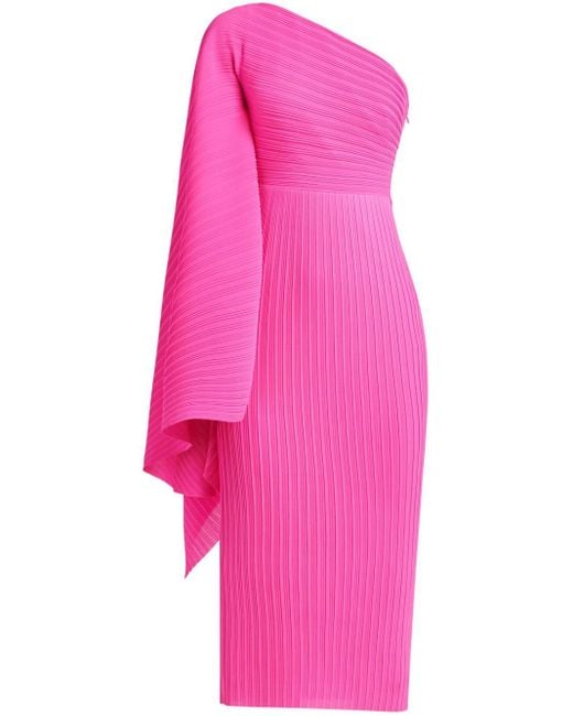 Robe Lenna à coupe mi-longue Solace London en coloris Pink