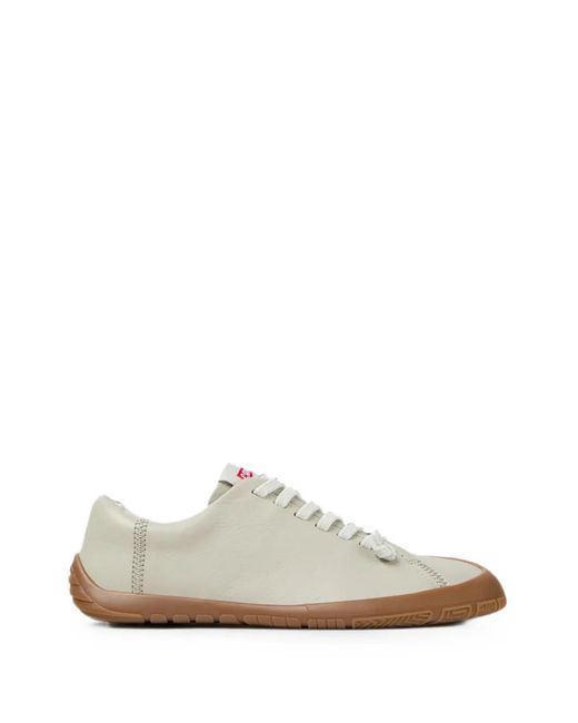 Camper White Peu Path+ Leather Sneakers