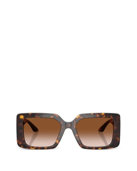 Versace Brown Square-Frame Sunglasses