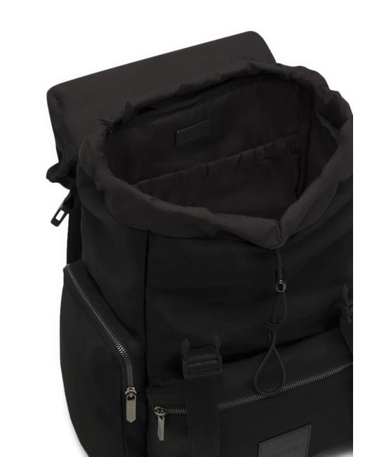 メンズ Lanvin ロゴパッチ バックパック Black