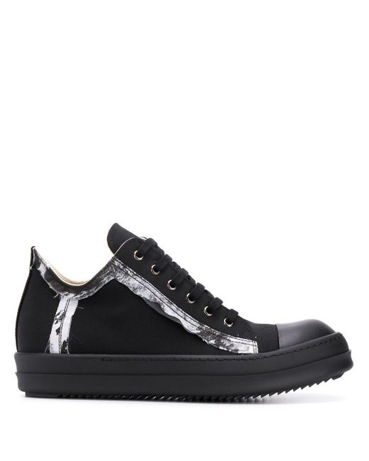 Rick Owens Drkshdw Black Lace-up Low-top Sneakers for men