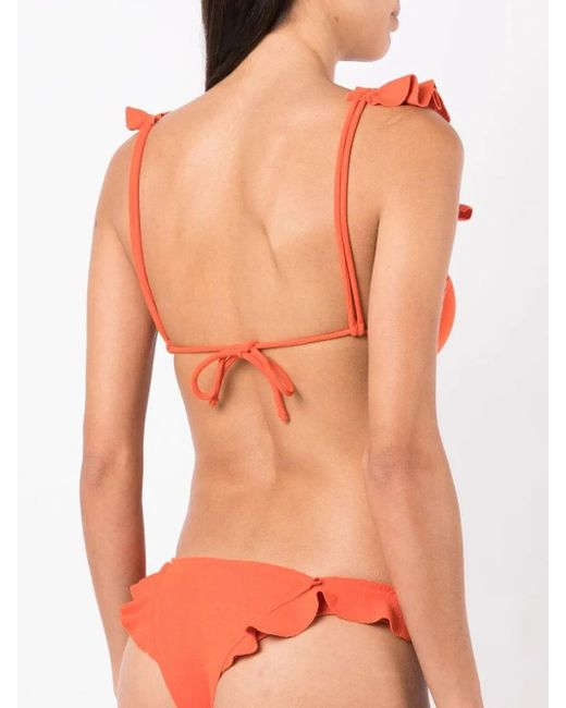 Top Bikini Laven A Triangolo di Clube Bossa in Orange