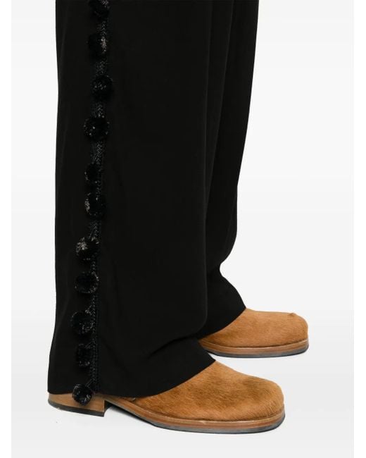 Wales Bonner Black Menelik Trousers Clothing for men