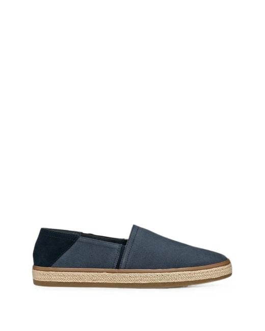 Geox Blue Pantelleria Braided-Sole Espadrilles for men