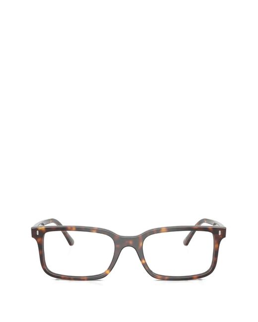 Ray-Ban White Rectangle-Frame Glasses