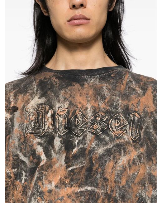 DIESEL Brown Box T-Shirt for men