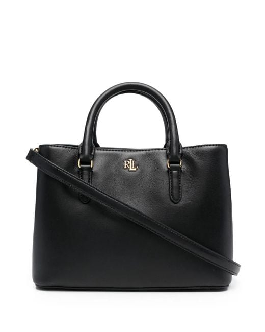 Ralph Lauren Black Mary Medium Satchel Bag