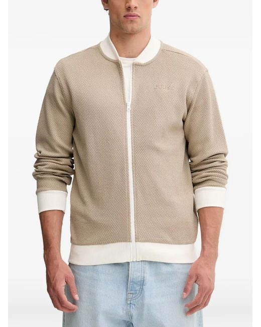 Guess Natural Logo-Detail Cardigan for men