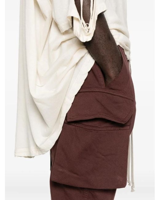 メンズ Rick Owens ドローストリング カーゴパンツ Brown