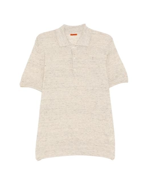 Barena White Button Polo Shirt for men