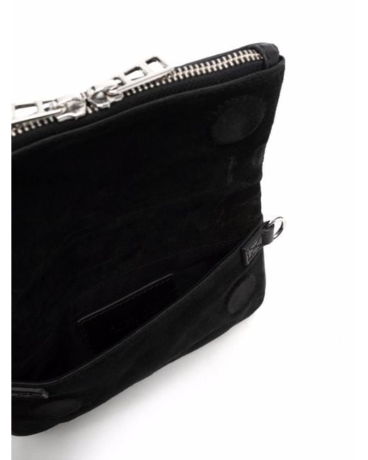 Mini pochette Rock en daim à détails de clous Zadig & Voltaire en coloris  Noir | Lyst