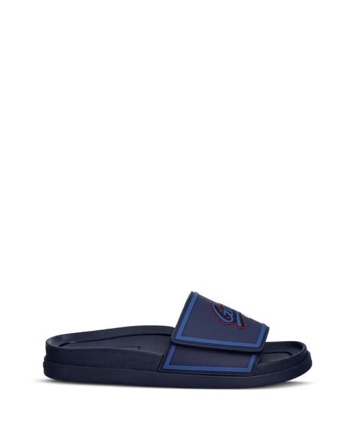 Gant Blue Claquettes À Fermeture Scratch for men