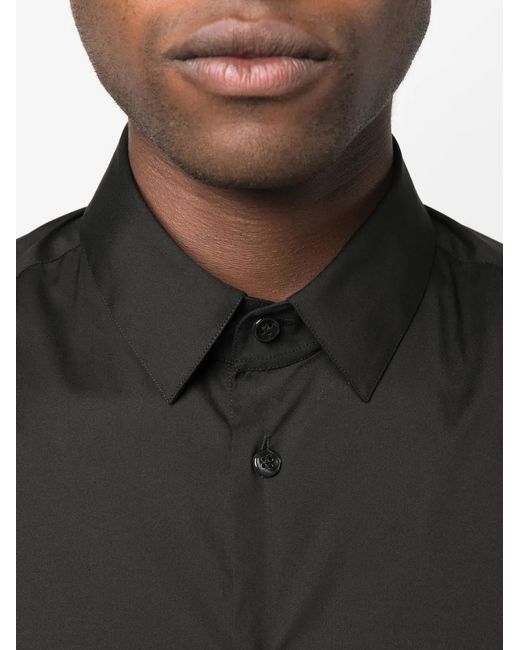 Giorgio Armani Button-Down Overhemd in het Black voor heren