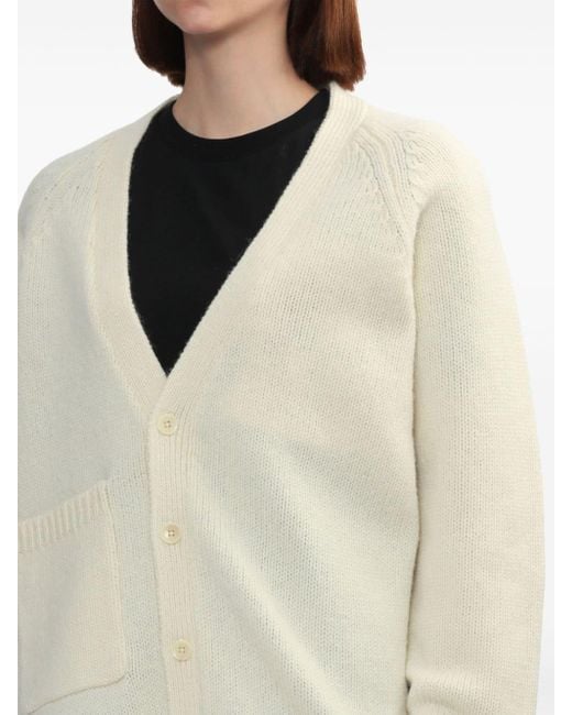 Tibi White Wool Cardigan