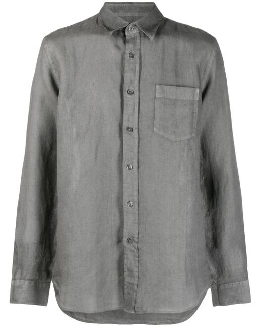 メンズ 120% Lino リネンシャツ Gray