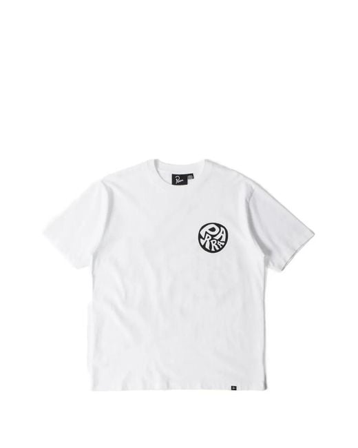 by Parra White T-Shirt Play Ball À Imprimé Graphique for men