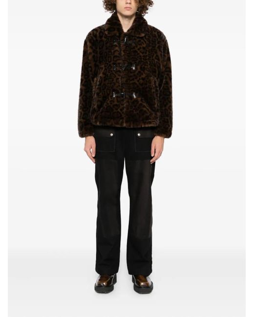 ANDERSSON BELL Leopard Fur Duffle M Andersson Bell Sandra Faux-Fur 