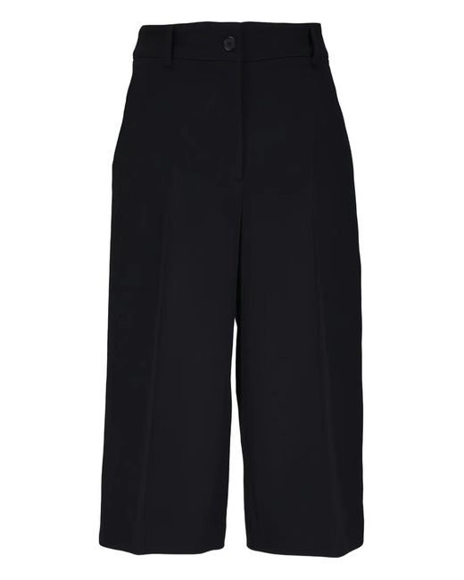 Akris Punto Blue Chiana Tailored Knee-Length Shorts