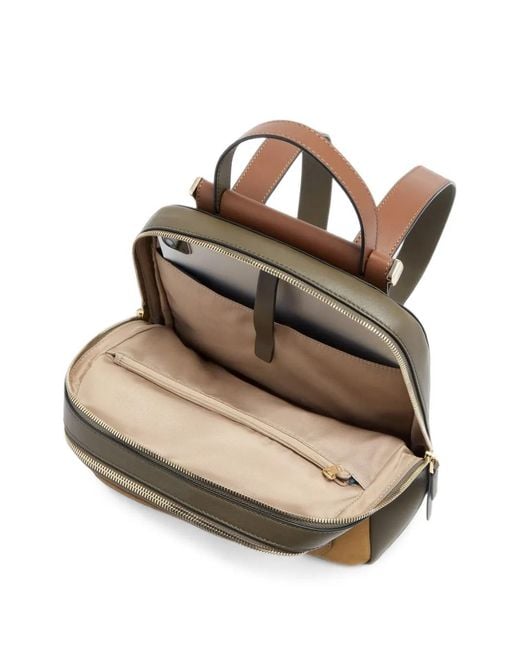 Piquadro Natural Suede Leather Backpack