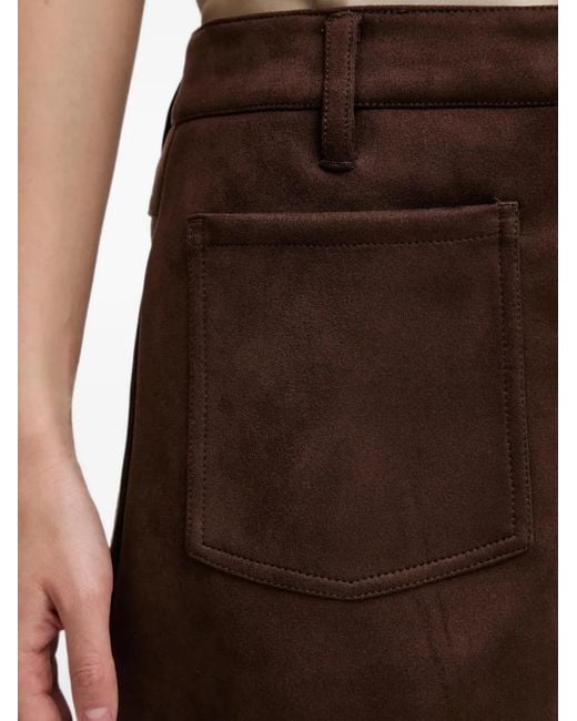 Bardot Brown Patch-Pocket Mini Skirt
