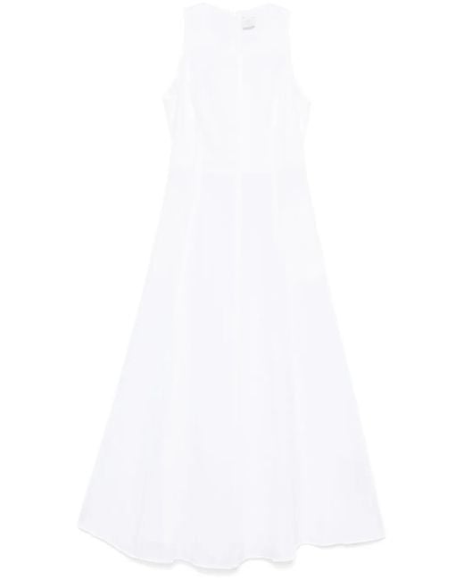 Eleventy Linnen Midi-Jurk in het White