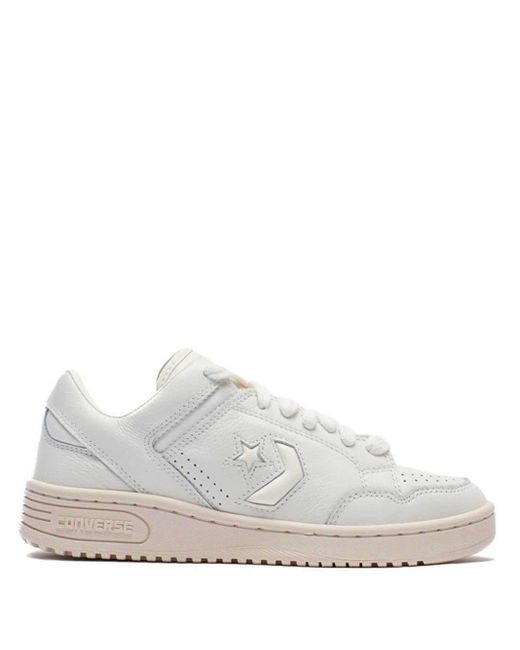 Converse Weapon Mono Leather Trainers in White for Men Lyst UK
