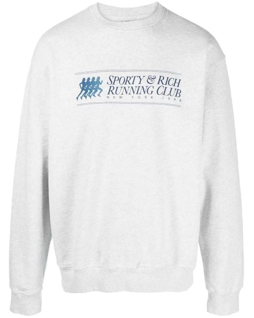 Sporty & Rich ロゴ スウェットシャツ White