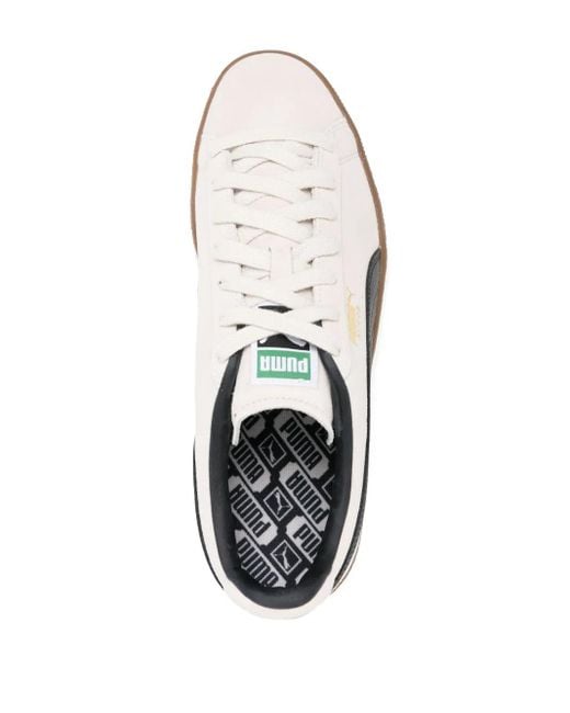 PUMA White Suede Terrace Shoes for men