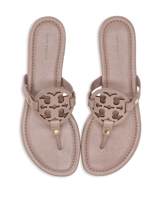 Tory Burch Brown Miller Flat Sandals