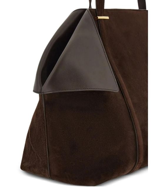 Grand Sac Cabas À Rabats Latéraux Ferragamo en coloris Black