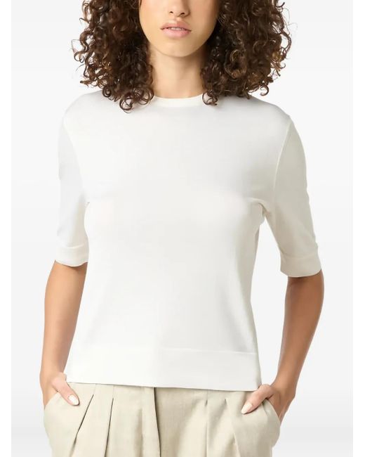 T-Shirt En Maille Malo en coloris White