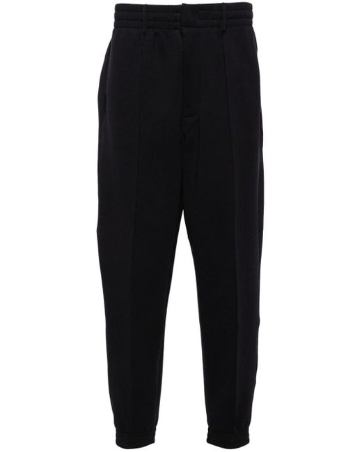 Pantalon de jogging à plaque logo Emporio Armani pour homme en coloris Black