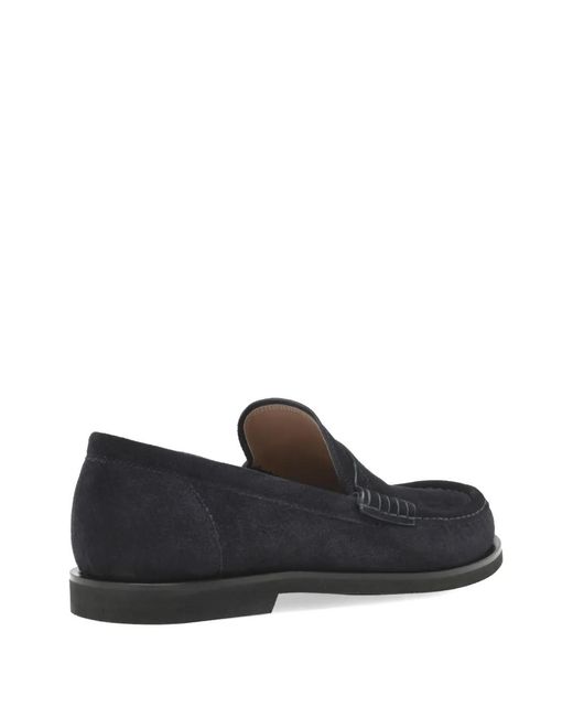 Gianvito Rossi Blue Vernon Loafers for men