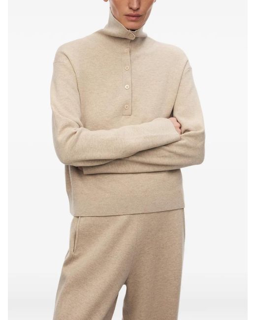 12 STOREEZ Natural Tetris Button-Up Cardigan