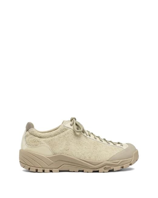 Diemme White Movida Round-Toe Suede Sneakers for men