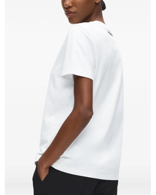 Karl Lagerfeld White Ikon Choupette T-Shirt