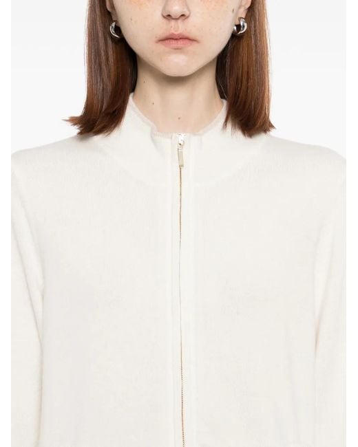 N.Peal Cashmere White Alisa Cardigan