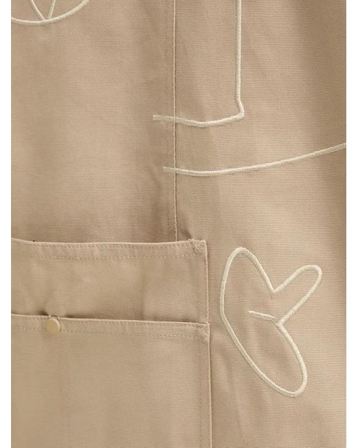 Giacca-Camicia Con Ricamo di Desigual in Natural da Uomo