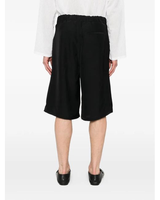 ROLD SKOV Black Short Braga À Taille Élastiquée for men