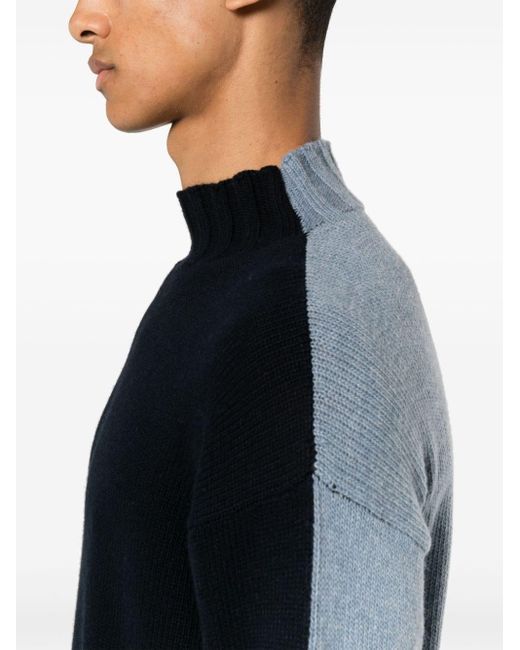 Maglione con design color-block di Tagliatore in Blue da Uomo