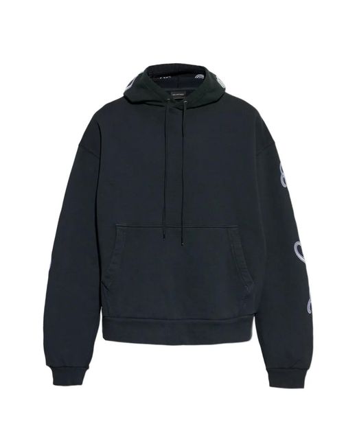 Balenciaga Blue Cursive Hoodie for men