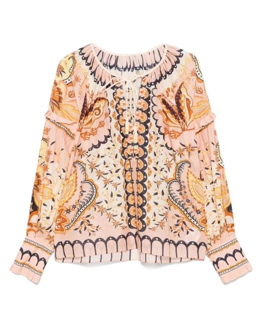 Farm Rio Pink Jaipur Blouse