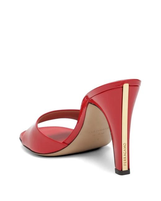Ferragamo Red Stripe Detail Sandals