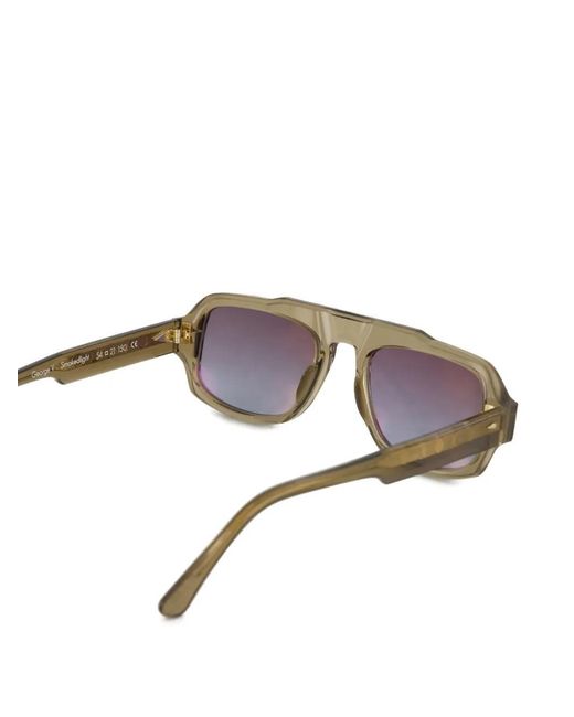 Ahlem Gray Geometric-Shape Sunglasses for men