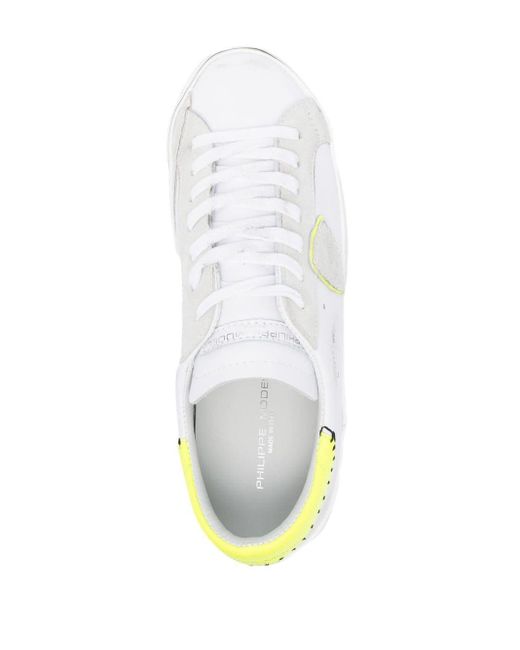 Philippe Model White Prsx Leather Low-top Sneakers for men